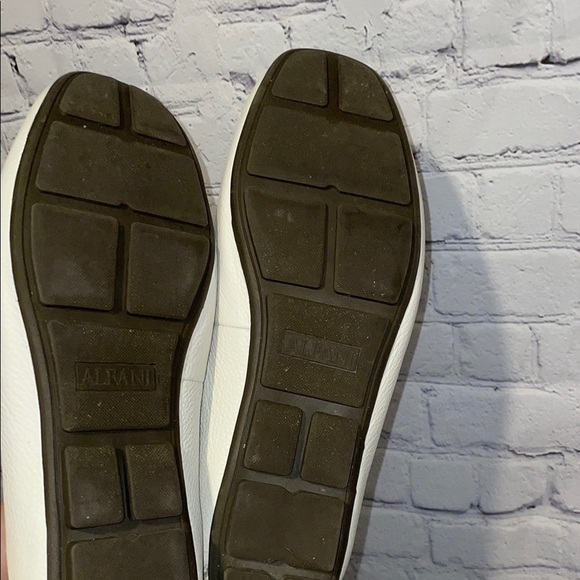 Alfani Mens White Leather Driving Loafers Sz 11M Great condition! - Picture 5 of 7